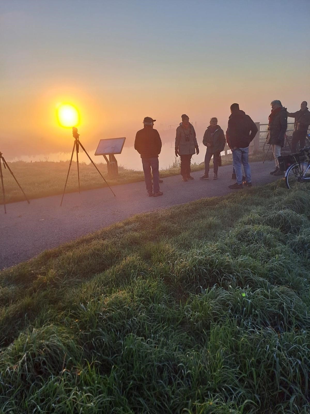 (de Wilck). Foto van Mireille van Duuren.
BirdWatcher in mist